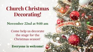 Decorating One Life Church (1) 2