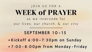 Week of prayer