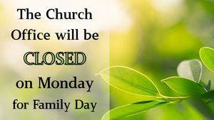 The Church office will be closed (1)