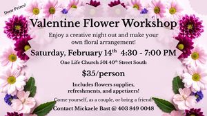 Valentines Flower Workshop