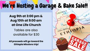 Garage Sale Fundraiser - Ethiopia updated