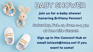 Join us for a baby shower honoring Brittany Penner