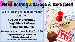 Garage Bake Sale Fundraiser - Ethiopia (1)