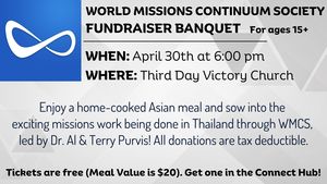 World Missions Continuum Society Fundraiser Banquet