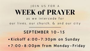 Week of prayer