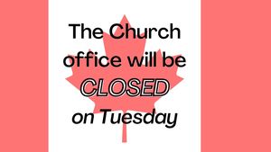 The Church office will be closed (6)